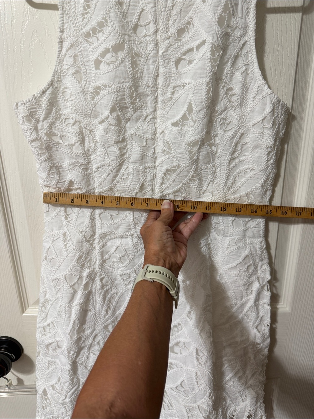 LOFT White Crochet Lace Dress - Picture 11 of 13